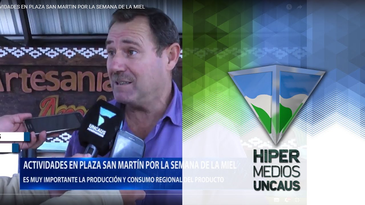 DELMIRO AVALOS ACTIVIDADES EN PLAZA SAN MARTIN POR LA SEMANA DE LA MIEL