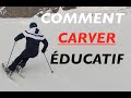 Comment faire un virage carving  coup en ski  ducatif inversion du mouvement vertical