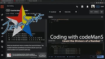 Learn JavaScript | Codewars 7 kyu Season 2 - Count the Divisors of a Number