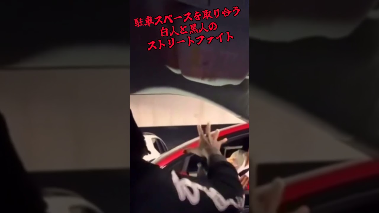 白人と黒人のストリートファイト😠