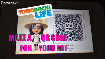 How to make a QR Code for your Mii - Tomodachi Life