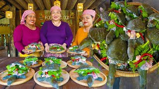 Amazing Cooking Turtles Steam in Salt Recipe | Yummy Turtle Roasted with Salt