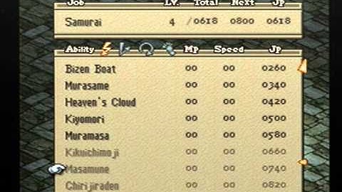 FFTactics Class Breakdown: Samurai