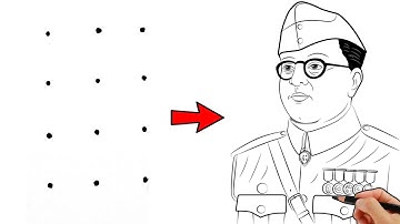 Netaji Subhash Chandra Bose Drawing // easy step