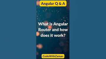 Angular Router Explained: A Beginner’s Guide 🚀