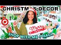 CHRISTMAS DECOR SHOPPING + HAUL ★ target and dollar tree