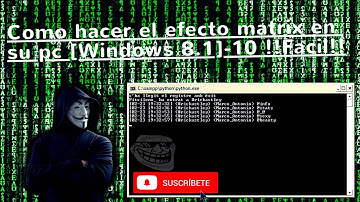 Como hacer el efecto matrix en cmd!!Facil!!!
