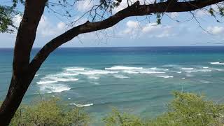 Surfing Hawaii Diamond head July 4th 2018