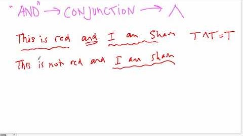 Logic - Conjunctions