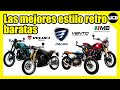 Las MEJORES MOTOCICLETAS de ESTILO RETRO baratas en México | Menos de 40,000 MXN
