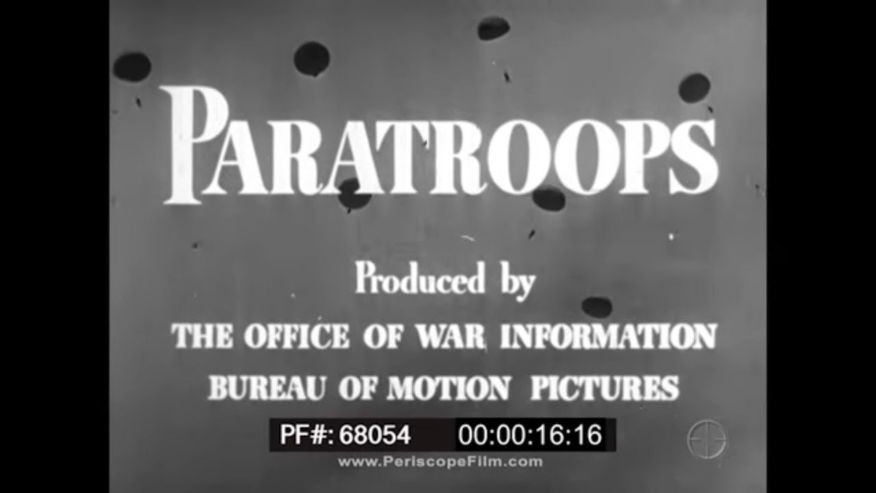1943 U.S. GOVERNMENT WWII RECRUITMENT FILM   PARATROOPS  PARACHUTE & SKI TROOP TRAINING  68054
