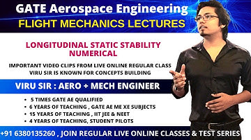 Aerospace Engineering GATE preparation | flight mechanics | longitudinal stability
