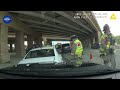 Police Car Gets Rear Ended During Traffic Stop By Inatentive Driver | Police Cam Encounters