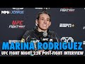 Marina Rodriguez Says She &#39;Deserves&#39; Tatiana Suarez After Bloody TKO Win | UFC Fight Night 228