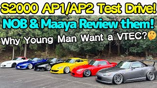 NOB Taniguchi & Maaya Orido Tests Honda S2000 AP1/AP2 ! Why Young Man Want a VTEC Power ?🤔