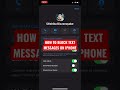 How To Block Text Messages On Iphone 