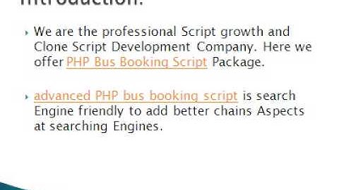 PHP bus booking script, PHP bus booking