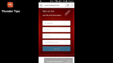 How To Create ChampCoin Wallet Address || Telugu || ChampCoin Wallet Address || Thunder Tips