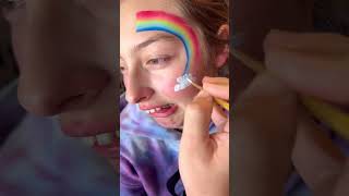 30 second #rainbow #facepaint #facepainting #quickfacepaint #facepaintingideas #30sec #artist #party