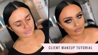 Gold and Bronze Client Makeup Tutorial | MakeupwithJah