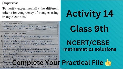 Maths Lab Activity 14 Class 9// Maths Practical// Class 9 Maths Activity Solution// CBSE board #file
