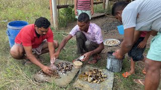 Crabs hunting and cooking | Anji mama tho Daawath | Village Cooking |My Village Show