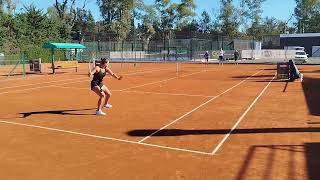 Pelota naranja !!! jugadora WTA y jugadora Sub 16 #tennis