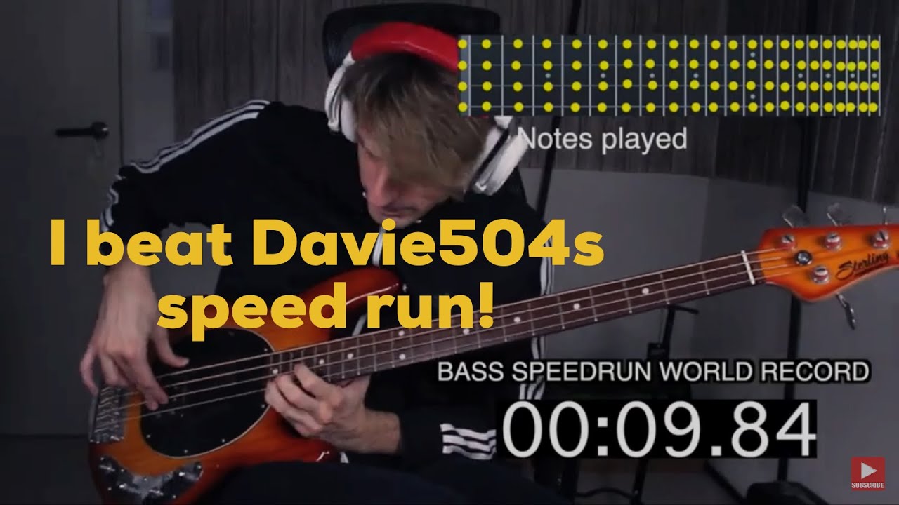 Davie504 Bass speedrun challenge @davie504