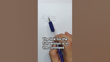 Simplifying algebraic fractions #mathlearner #math #maths #mcat