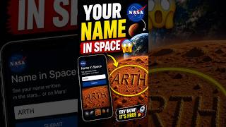 YOUR NAME IN SPACE 😱 | NASA Website Secret#NameInSpace #NASA #CoolWebsites #TechShorts #AItools