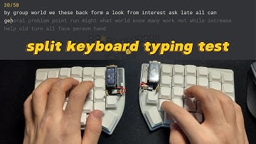 Typing test for lily58/allium58 Bluetooth Wireless Split Ergonomic Keyboard
