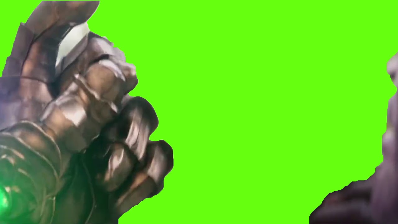 I hope you enjoy this green screen of famous Thanos "Snap"