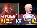 SF6 🤜 LESHAR (#1 Ranked Akuma) vs FUUDO (#4 Ranked Ed) 🤛 SF6 High Level Gameplay