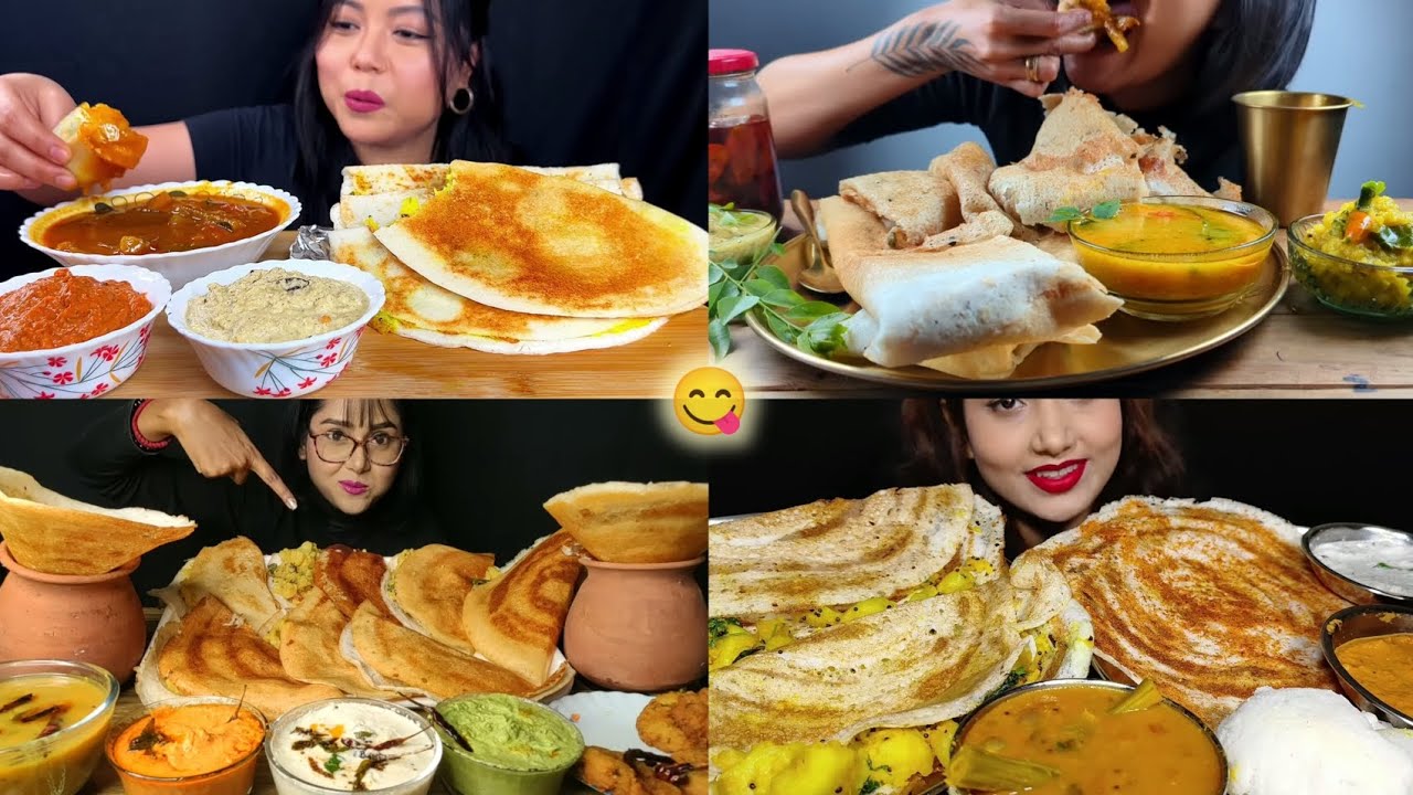 MASALA DOSA, PLAIN DOSA EATING CHALLENGE 🤤💗