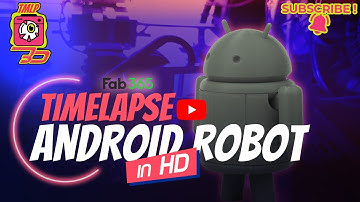 3D Printing Timelapse - Foldable android Robot