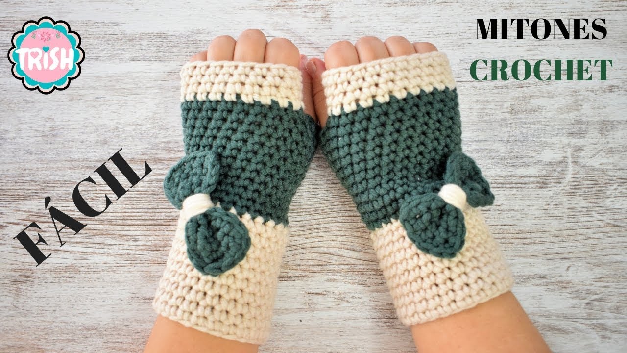 oscuridad Consistente alto 🧤APRENDE HA HACER GUANTES🧤 - MITONES EN CROCHET - FÁCILES🧤🧤 - YouTube