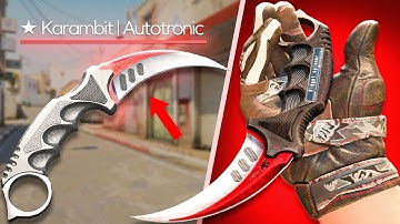 UNBOXING A $3000 KARAMBIT AUTOTRONIC ON MY ALL IN CASE BATTLE (CSGOROLL)