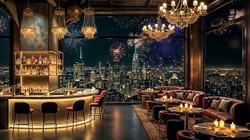 Smooth Jazz Saxophone Music in New York Bar Ambience ~ Relaxing Jazz Bar Classics for Study, Work