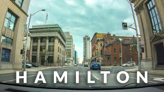 Hamilton Downtown Drive 4K - Ontario, Canada