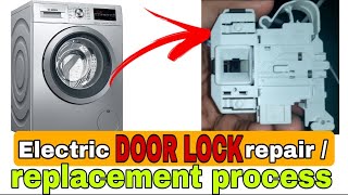 #DoorLock replacement of # BOSCH front load washing machine  #ElectricDoorLock