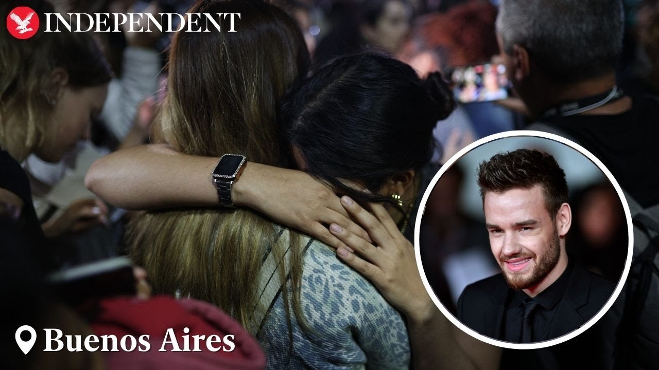 Watch again: Liam Payne fans mourn singer's death in Buenos Aires
