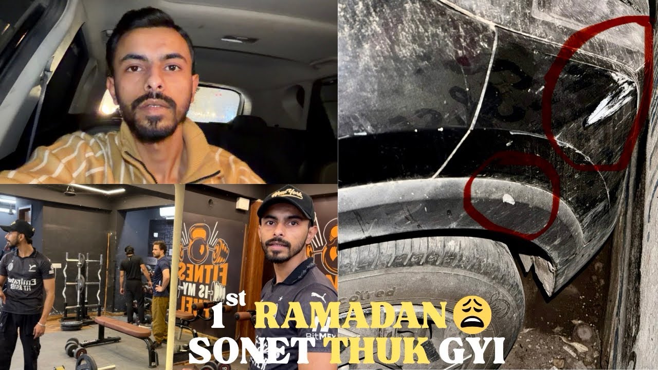 Back to gym💪Gaadi thuk gyi😡||Sarim7