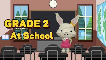 Grade 2 | Interactive English Learning for Kids | ✏️Unit 1 At School 🏫| KSSR |Educational Video