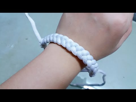 Làm vòng tay bằng dây giày | Kiểu 1 | Make bracelets with shoelaces | Handmade | Foci
