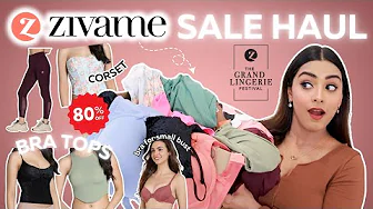 80% Off! ZIVAME *Sale Haul* | Small Bust Bra, BRA TOPS, Corset, Gym Wear & More!