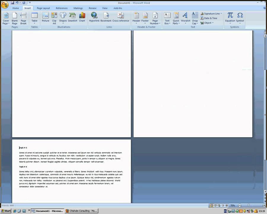 microsoft word find and replace page break