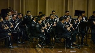 Integrantes de la Orquesta Sinfónica de la Policía Federal