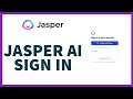 Jasper AI: How to Login to Account on Android | Sign In Tutorial for Jasper AI