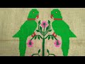 Beautiful cross stitch parrot design ( part-1) | cross stitch birds dezain |