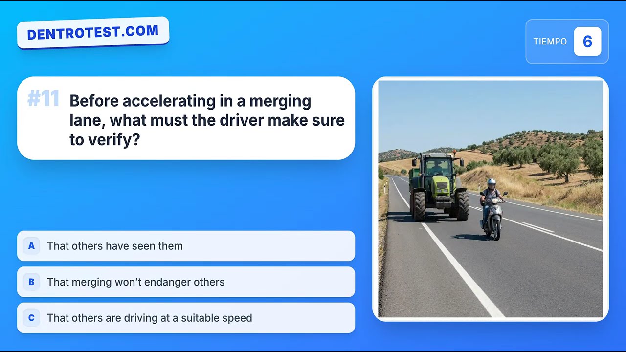 DGT Theory Test in English 🚗 20 Hard Maneuvers Questions